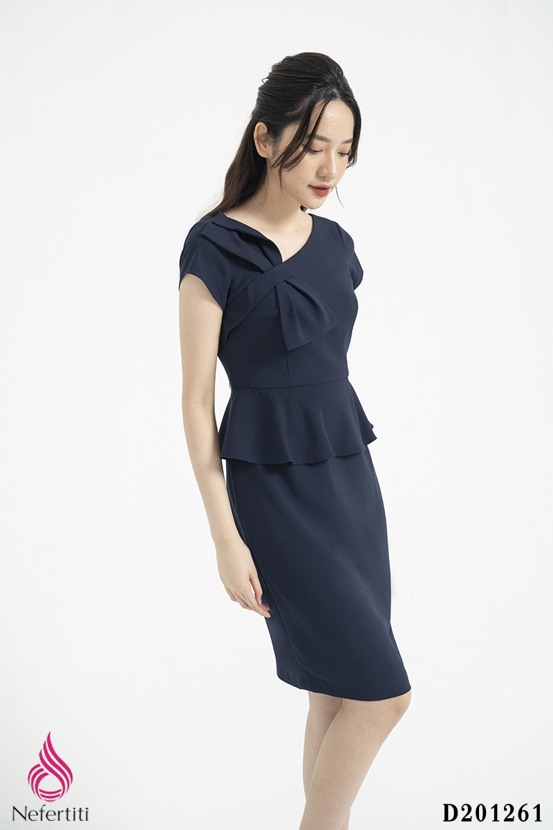2D201261 - ĐẦM PEPLUM DÁNG ÔM