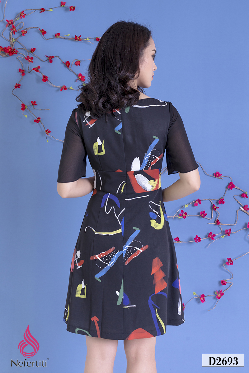 2D2693 - ĐẦM XÒE HỌA TIẾT