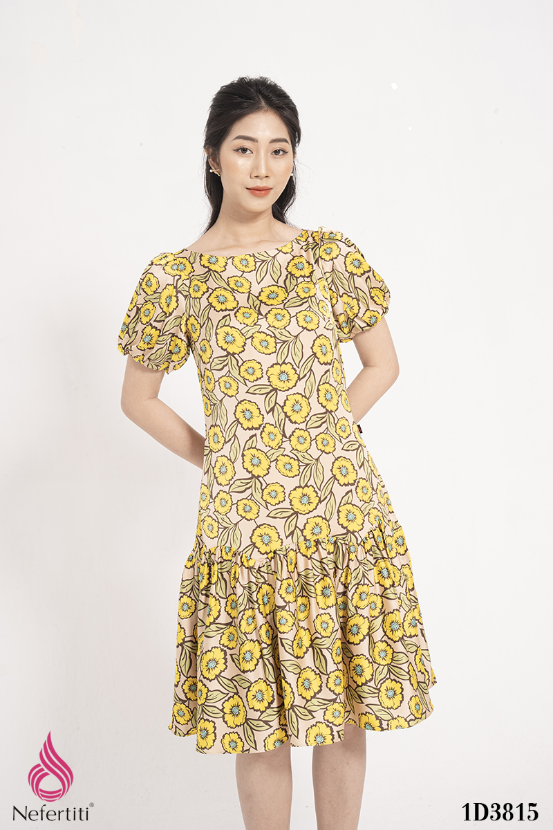 1D3815 - ĐẦM HOA ĐUÔI CÁ