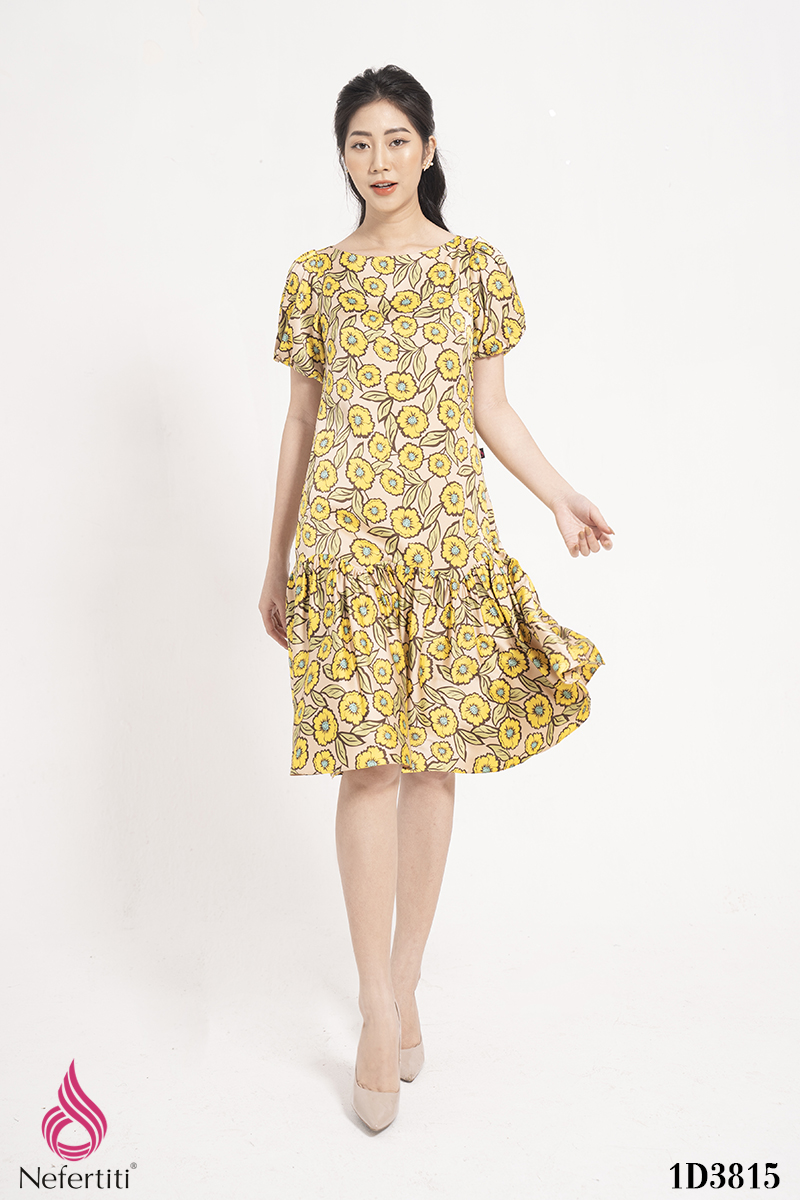 1D3815 - ĐẦM HOA ĐUÔI CÁ