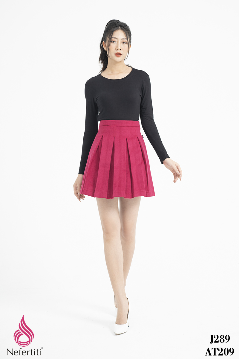 2J289 - CHÂN VÁY XẾP LI NGẮN