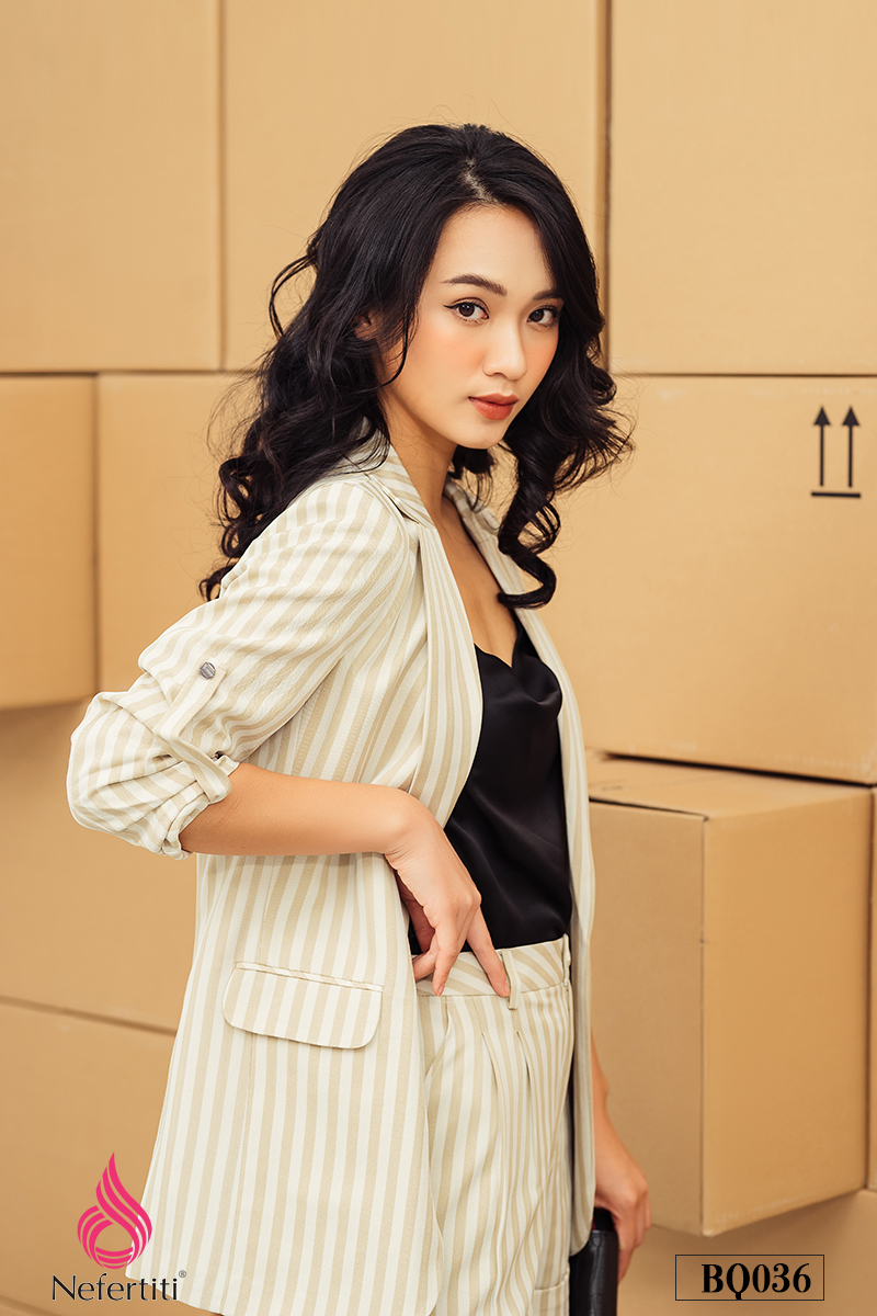 3BQ036 - BỘ ÁO KHOÁC + QUẦN SOOC TRẺ TRUNG