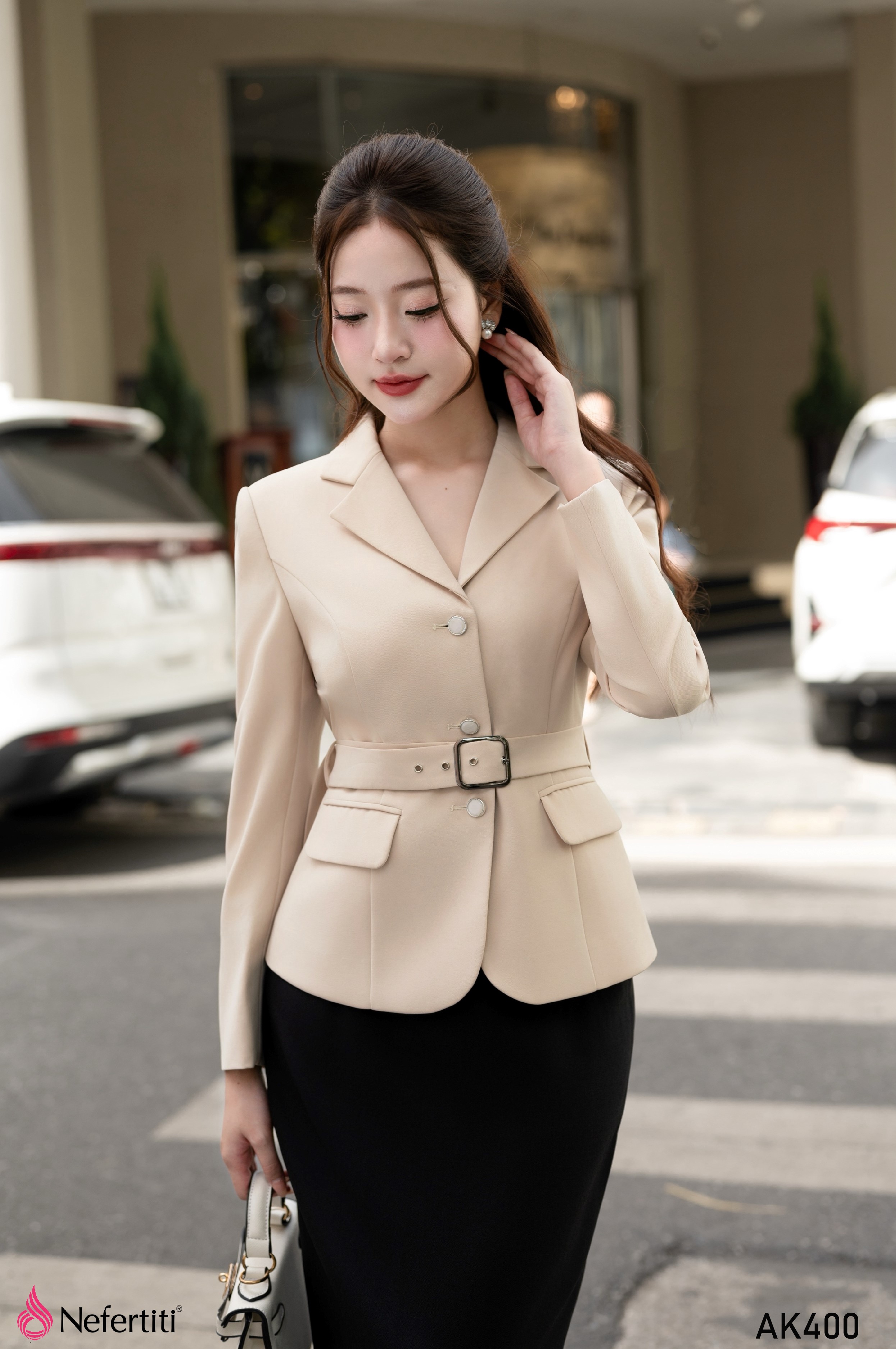 3AK400 - Áo Vest Nude Thanh Lịch