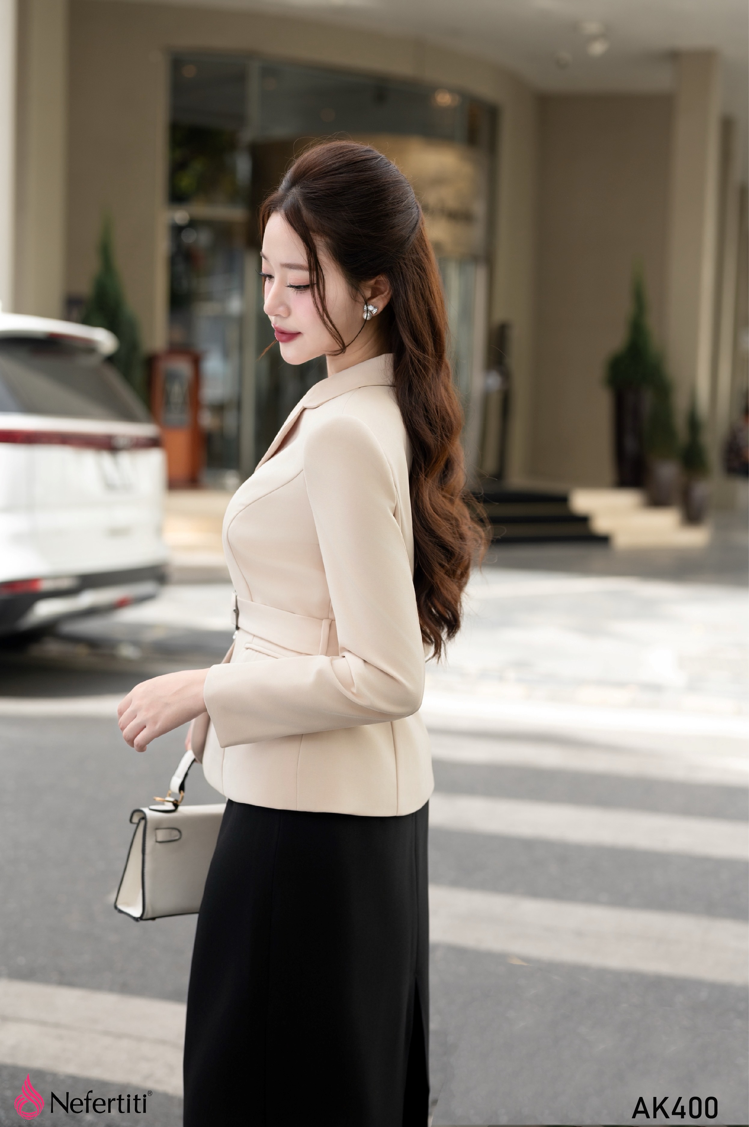 3AK400 - Áo Vest Nude Thanh Lịch