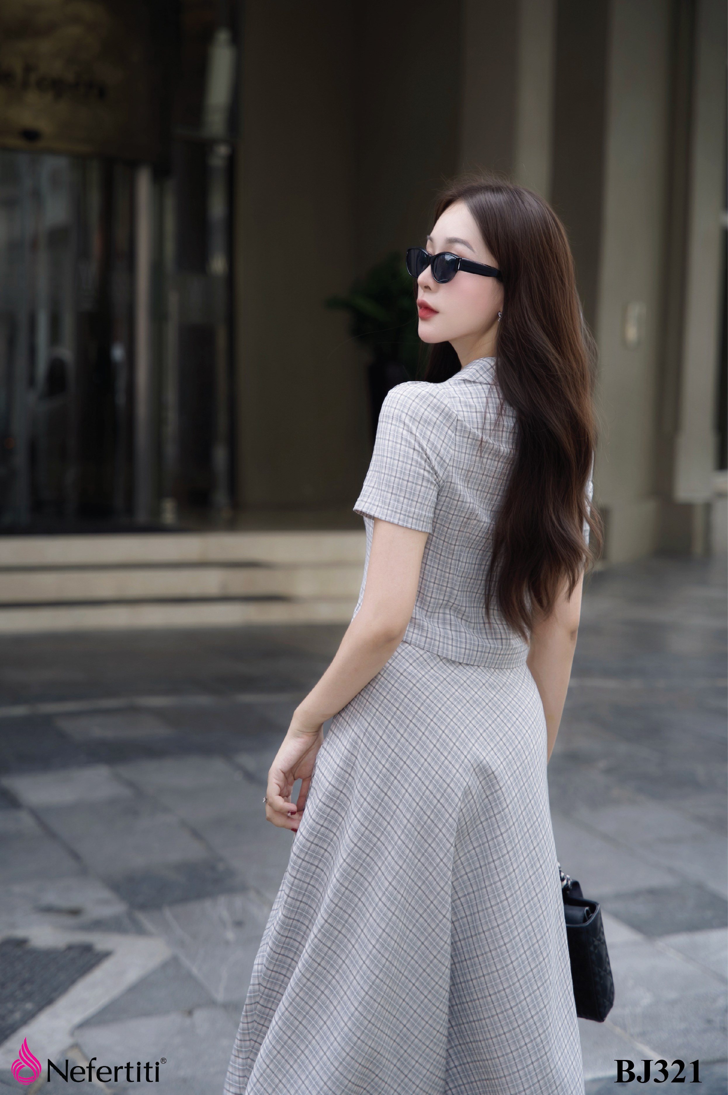 2BJ321 - Bộ Juyp kẻ trẻ trung