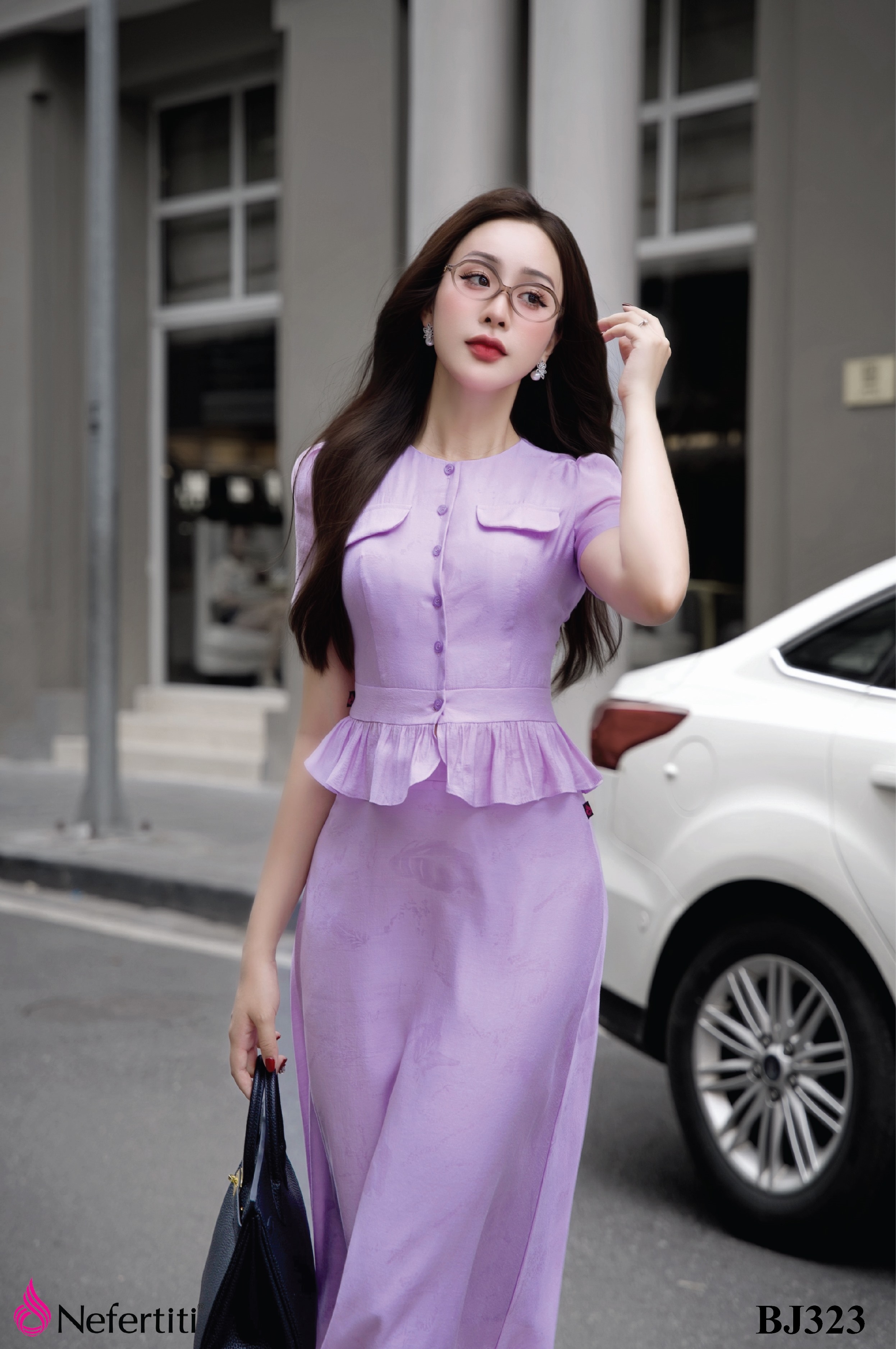 2BJ323 - Bộ Juyp tím pastel tiểu thơ