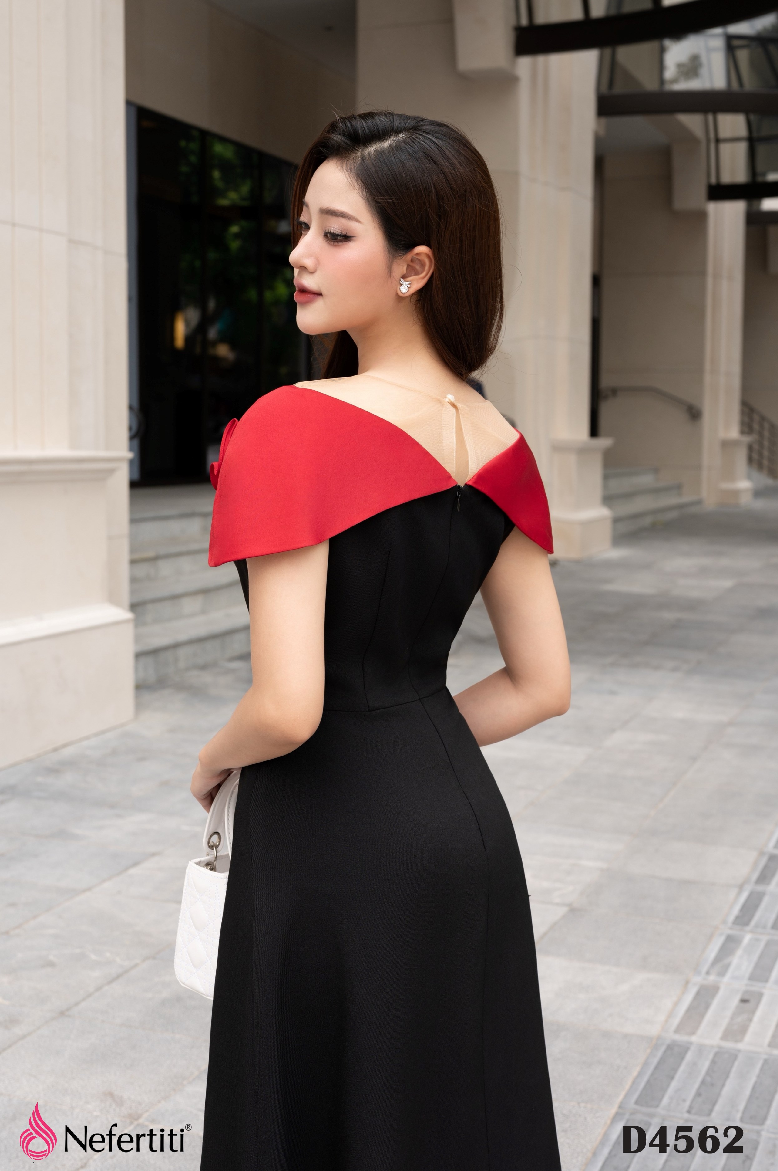 3D4562 - Đầm tiệc đính hoa thiết kế sang trọng trẻ trung