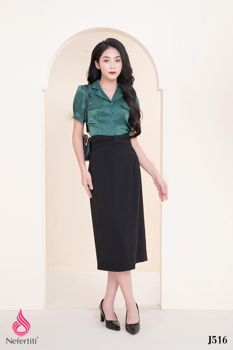 1J516 - CHÂN VÁY ĐEN