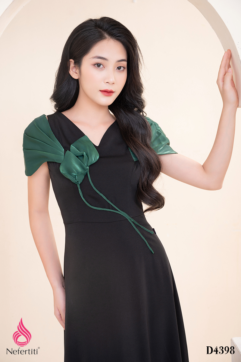 1D4398 - ĐẦM ĐEN PHỐI LỤA