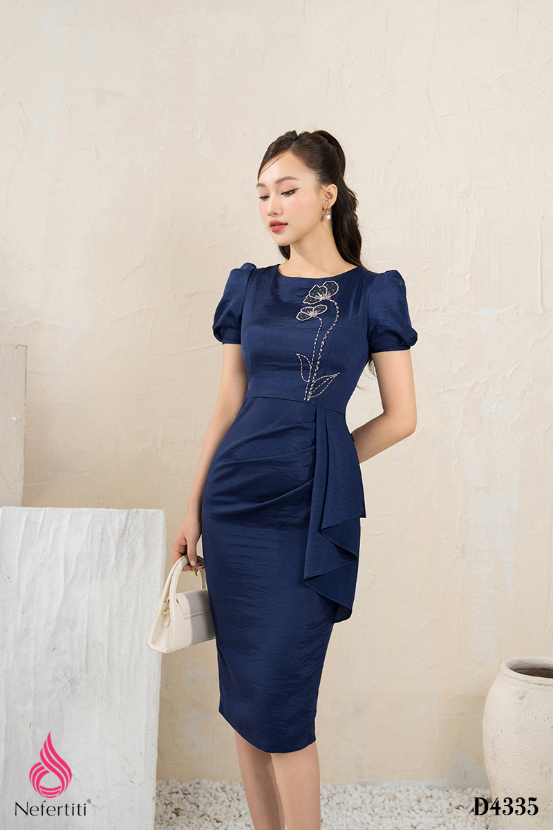 1D4335 - ĐẦM ÔM XẾP LY RỦ