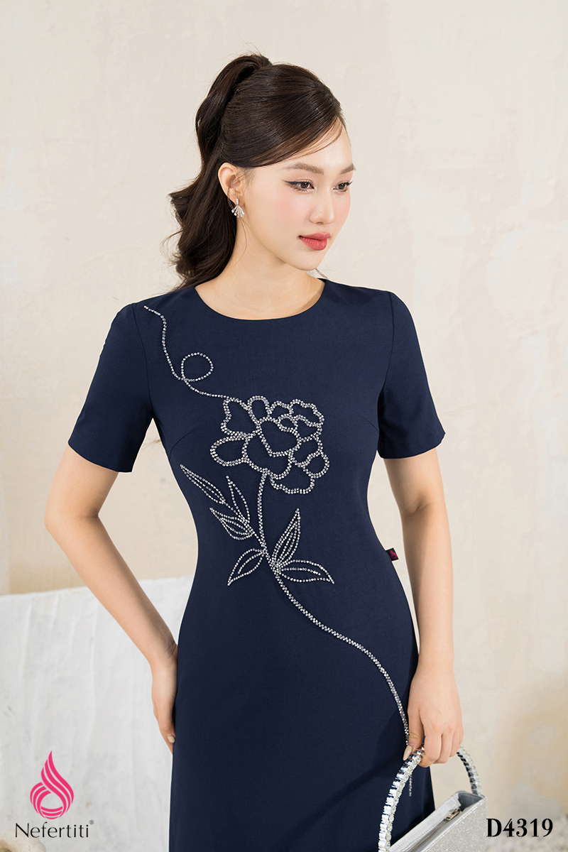 1D4319 - ĐẦM SUÔNG ĐÍNH ĐÁ TRANG TRÍ