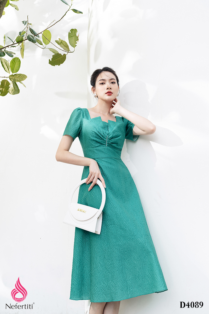 1D4089 - ĐẦM DÁNG XÒE XẾP NHÚN