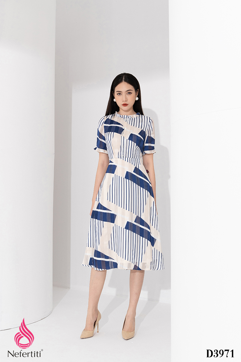 1D3971 - ĐẦM VOAN HỌA TIẾT