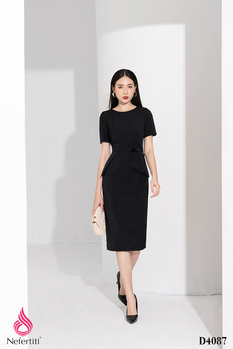 3D4087 - ĐẦM PEPLUM DÁNG ÔM