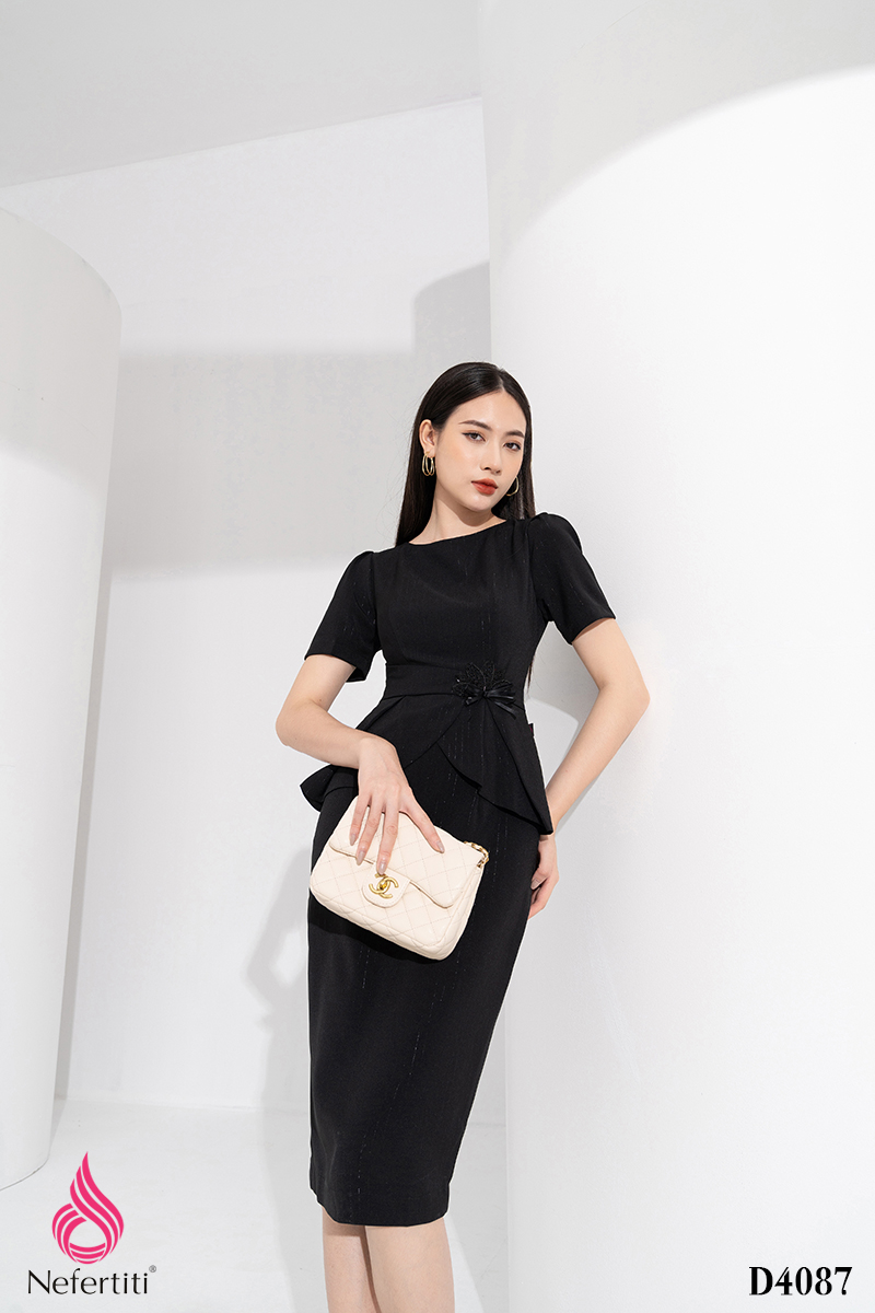 3D4087 - ĐẦM PEPLUM DÁNG ÔM