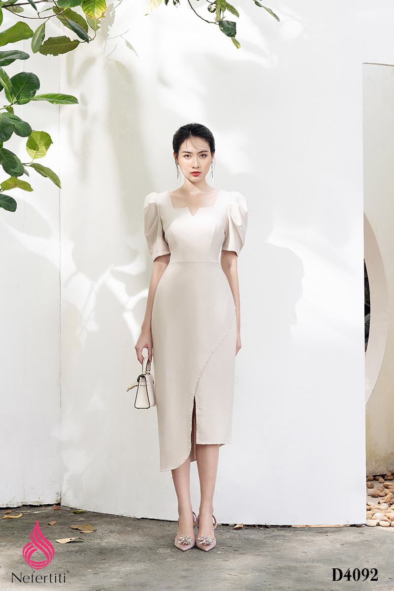 Váy Lorita dáng dài Hàn Quốc Đầm thanh lịch thiết kế xếp li chít eo tôn  dáng - Chân váy | ThờiTrangNữ.vn
