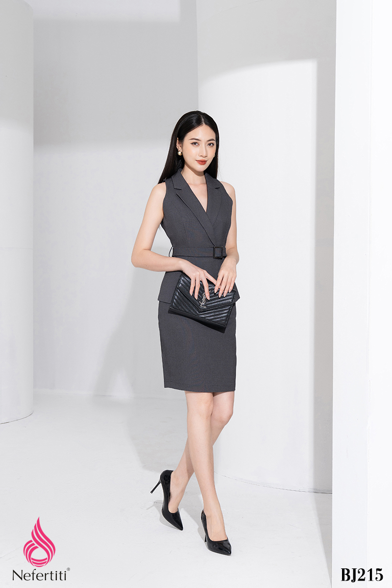 2BJ215 - BỘ VEST + CHÂN VÁY ÔM
