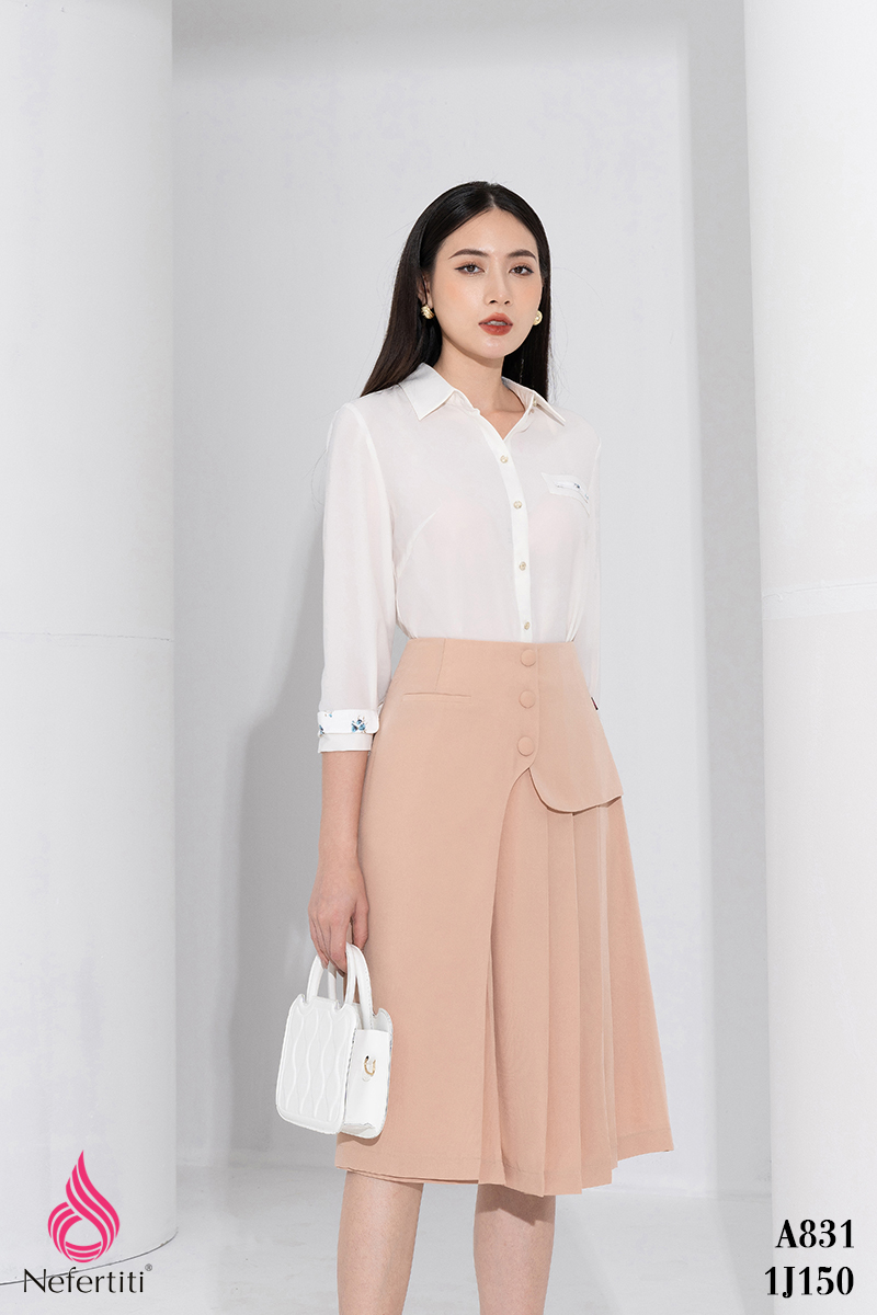 1J150 - CHÂN VÁY XẾP LI ĐIỆU ĐÀ