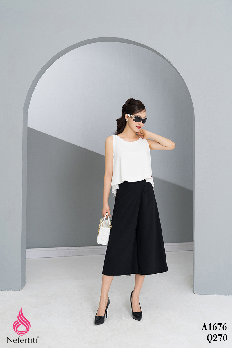 1Q270 - QUẦN LỤA ĐẮP VẠT CHÉO