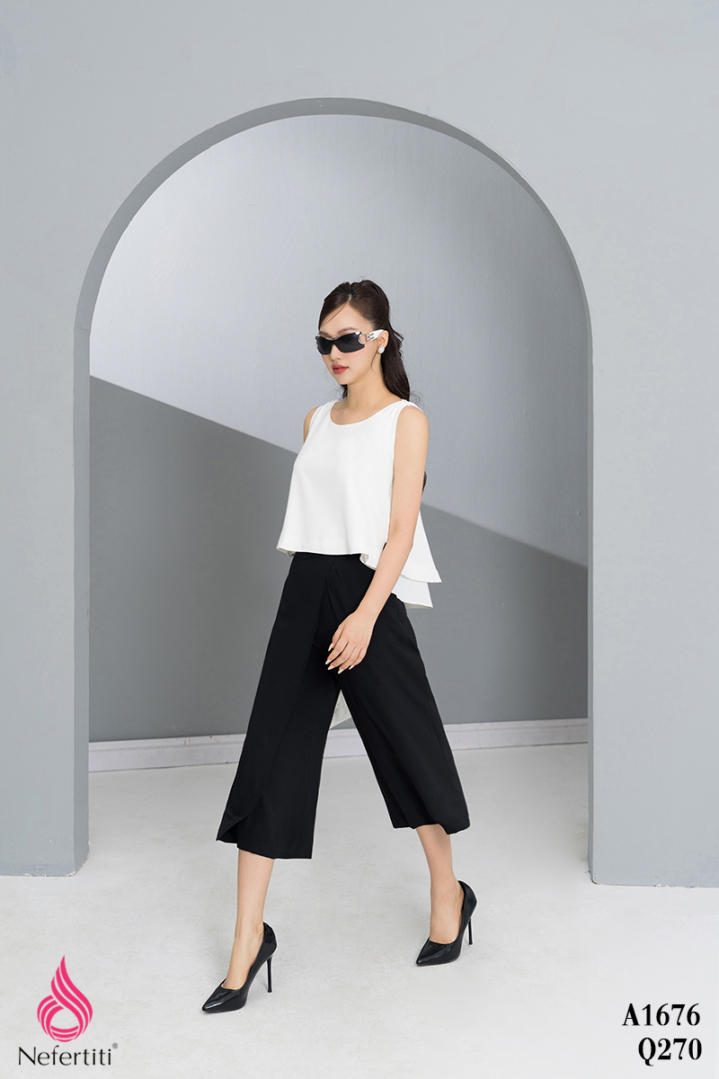 1Q270 - QUẦN LỤA ĐẮP VẠT CHÉO