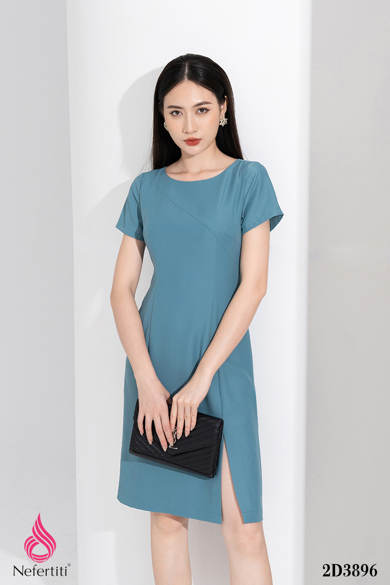 2D3896 - ĐẦM DÁNG A XẺ ĐÙI