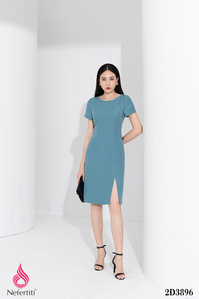 2D3896 - ĐẦM DÁNG A XẺ ĐÙI