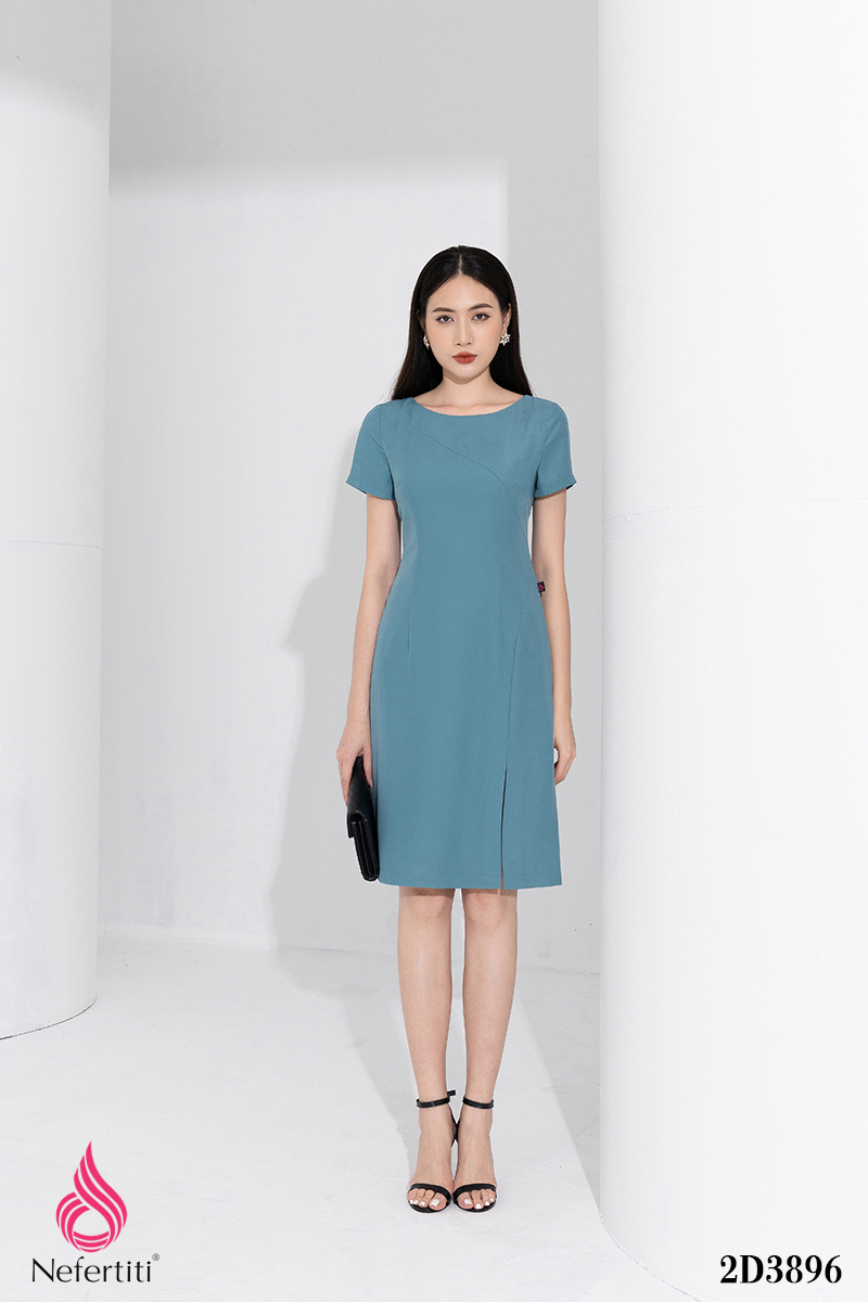 2D3896 - ĐẦM DÁNG A XẺ ĐÙI