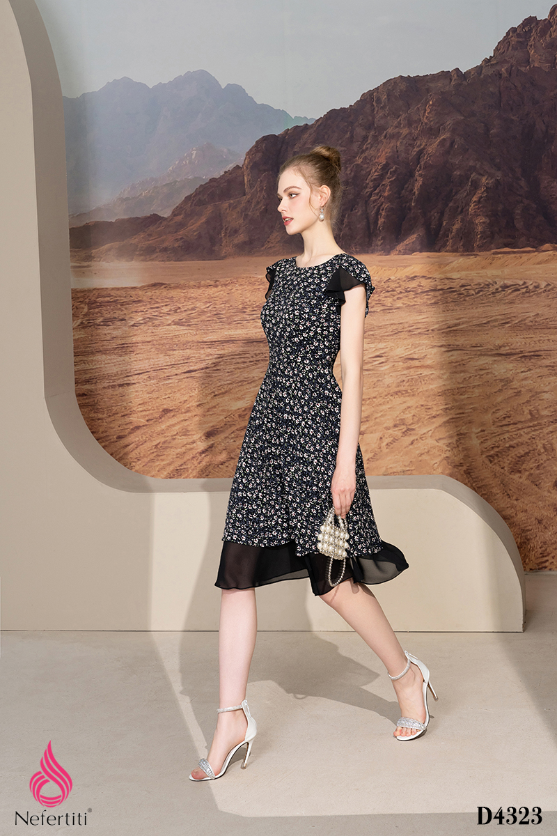 1D4323 - ĐẦM VOAN HOA NHÍ