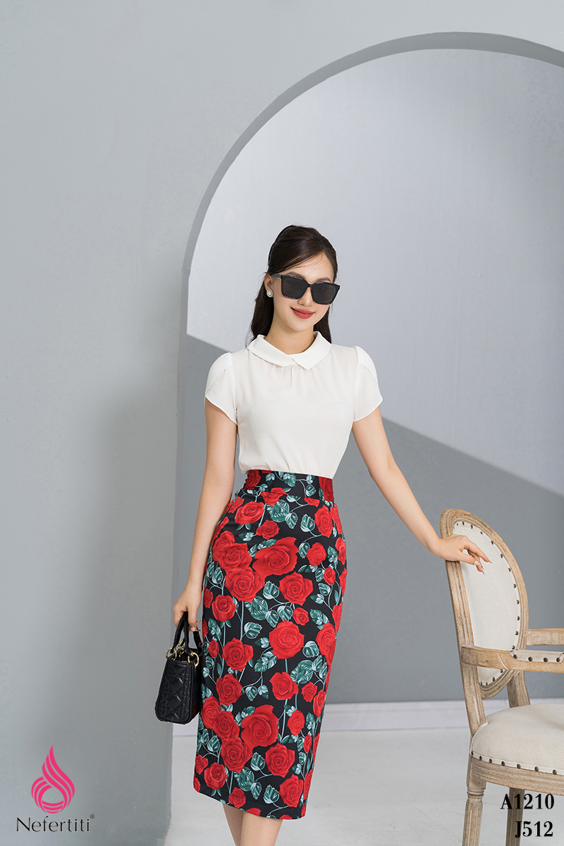 1A1210 - SƠ MI CỔ BẺ TAY CỘC NGẮN