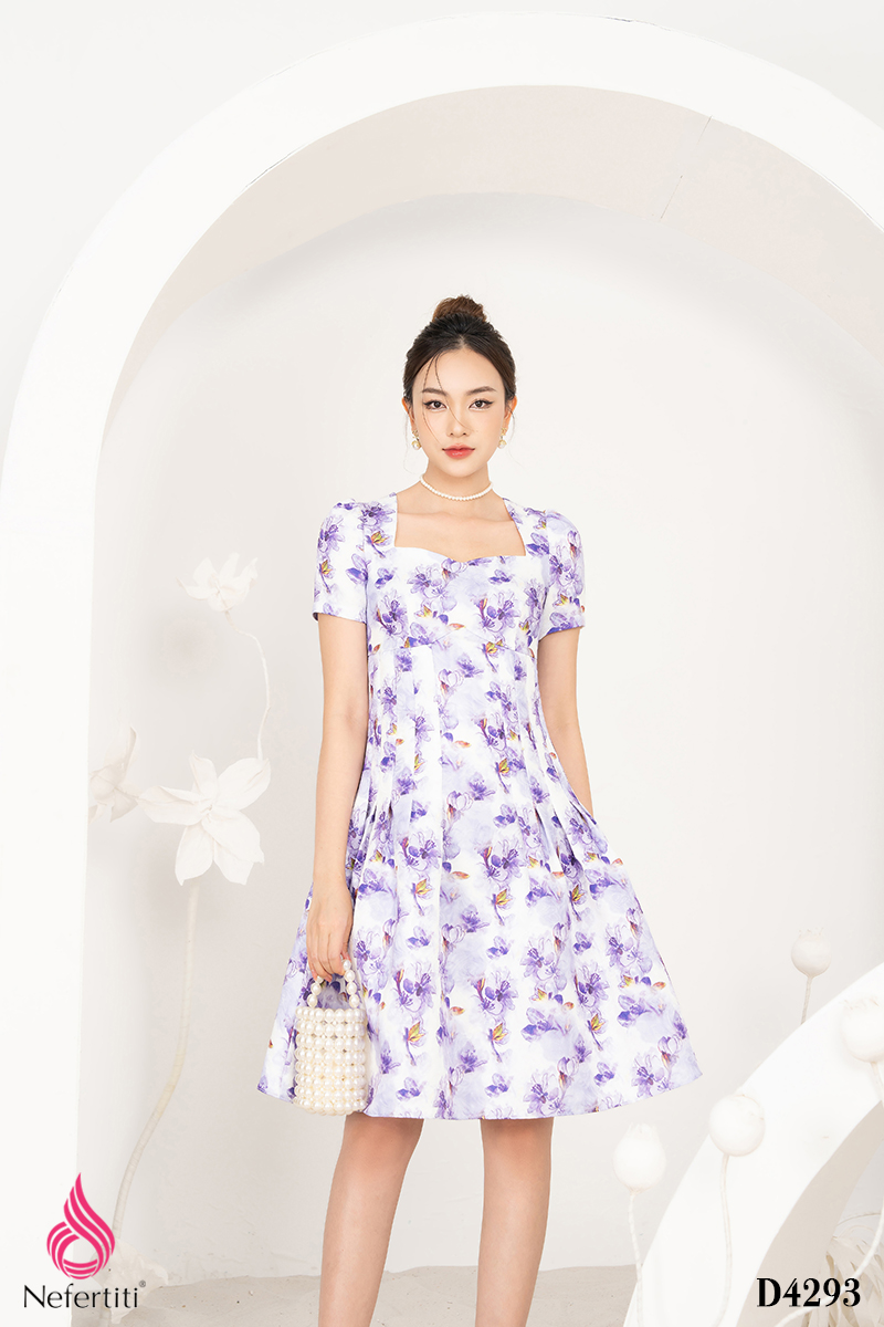 1D4293 - ĐẦM HOA XẾP LI