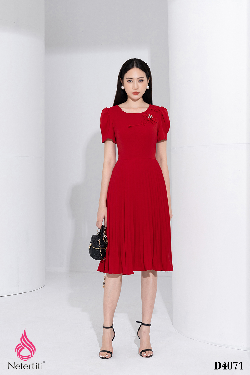 1D4071 - ĐẦM DÁNG XÒE XẾP LI NHỎ