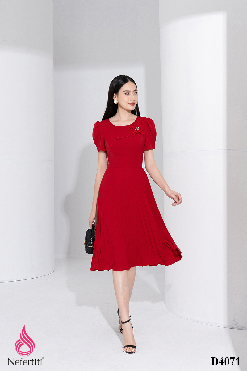 1D4071 - ĐẦM DÁNG XÒE XẾP LI NHỎ