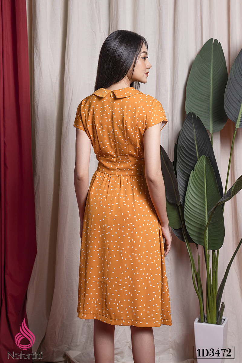 1D3472 - ĐẦM CAM CHẤM BI