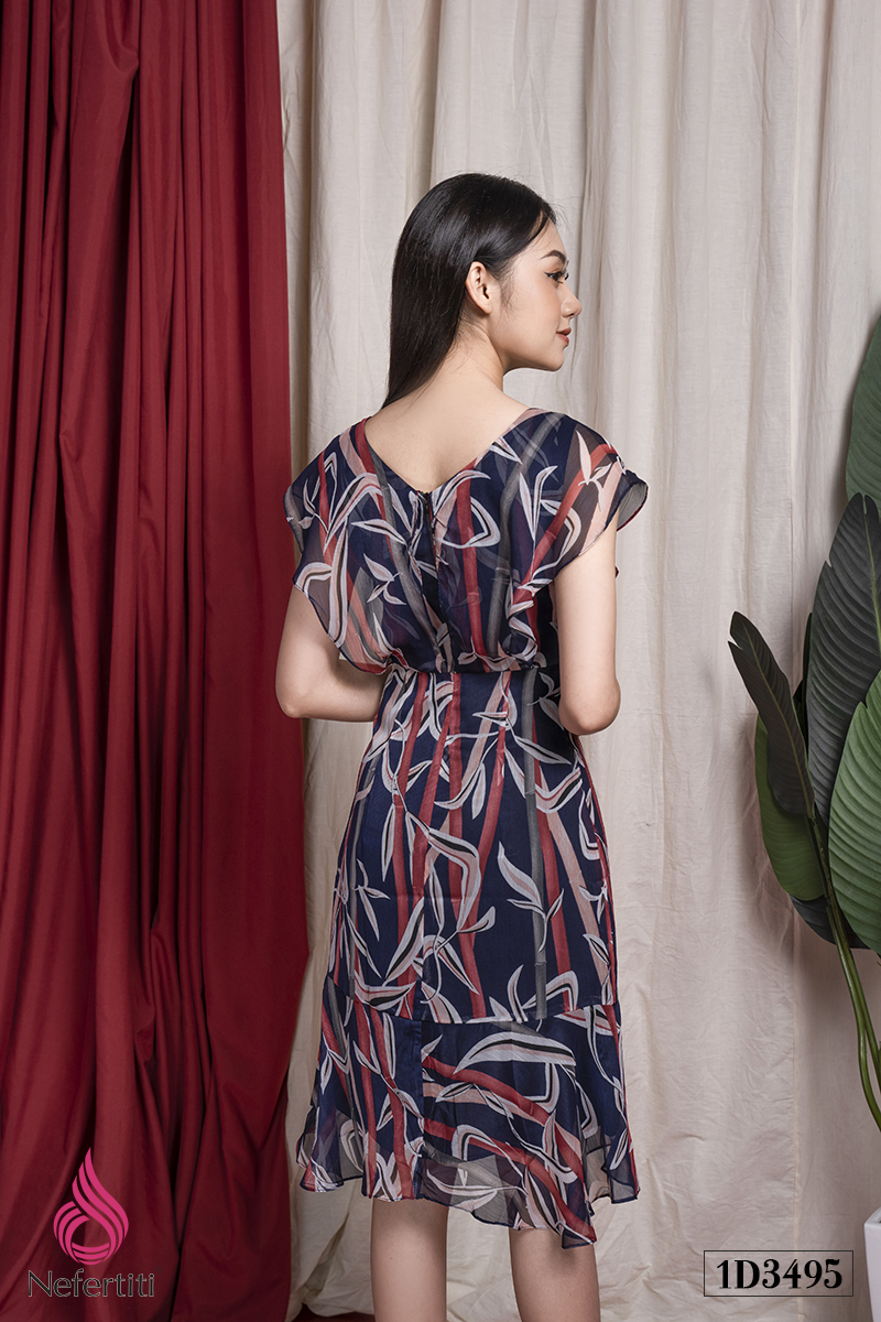 1D3495 - ĐẦM HỌA TIẾT PHỐI BÈO RỦ