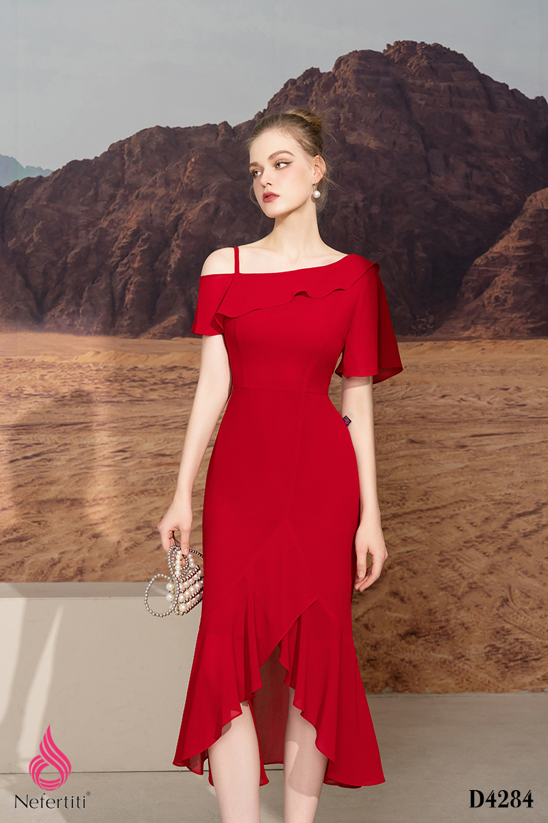 1D4284 - ĐẦM ÔM VẠT XẾP RỦ