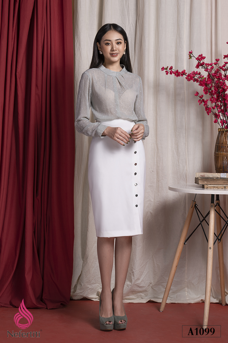 2A1099 - SƠ MI VOAN DÀI TAY