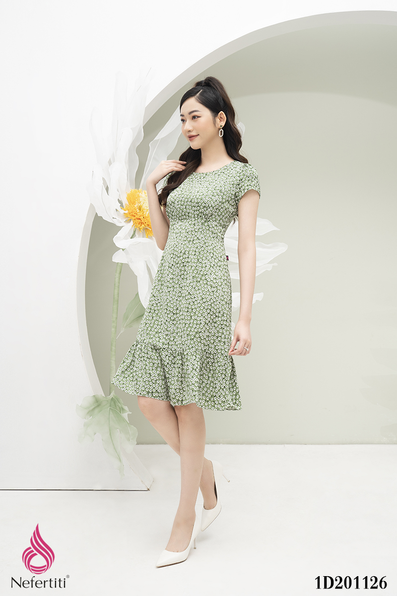 1D201126 - ĐẦM HOA NHÍ ĐUÔI CÁ