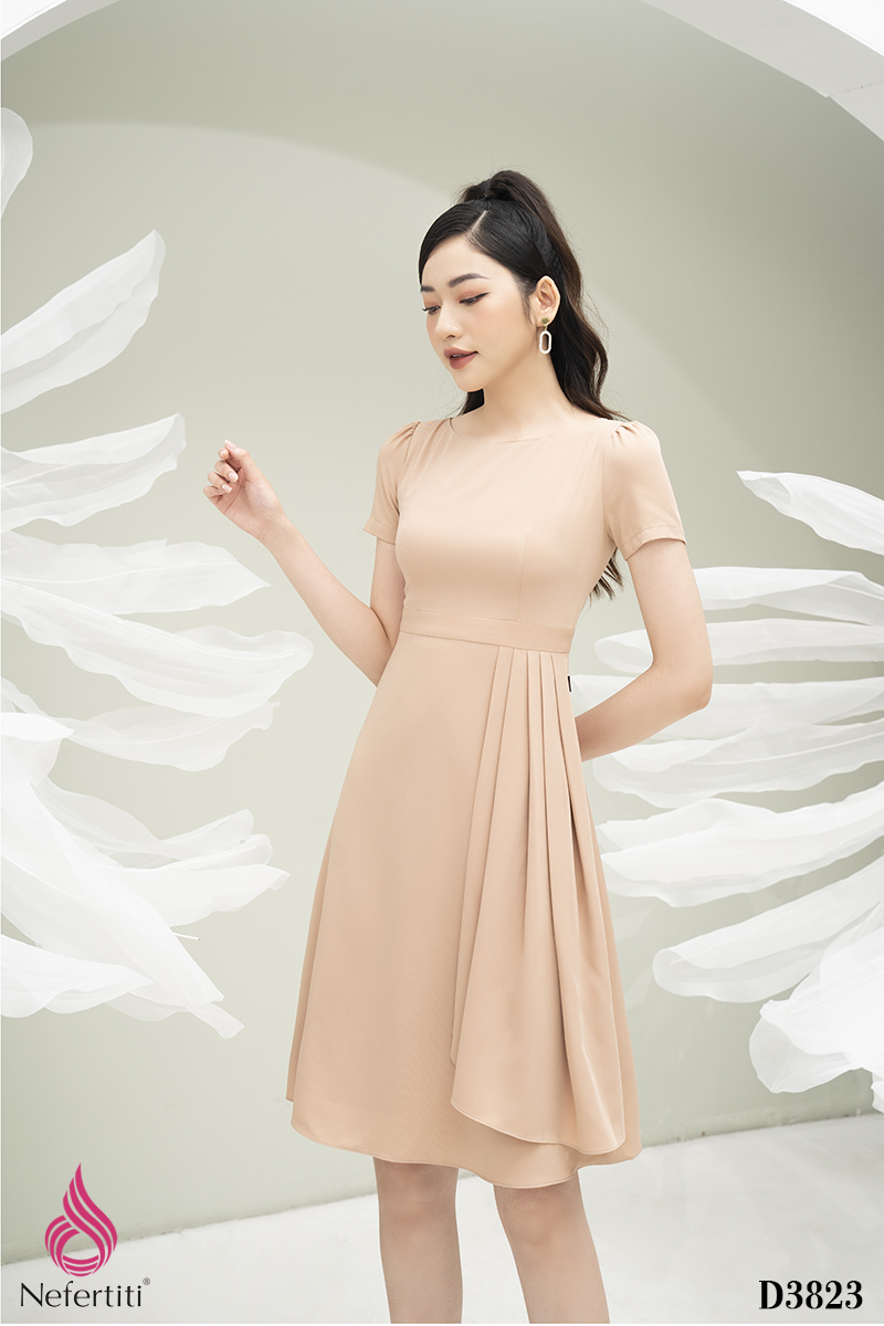 1D3823 - ĐẦM XẾP LI CÁCH ĐIỆU