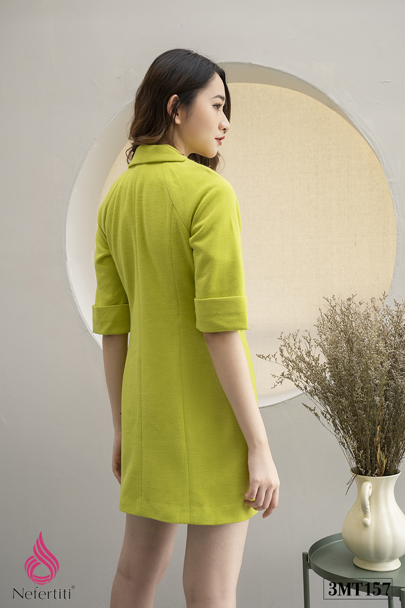 3MT157 - ÁO MĂNG TÔ MÀU NEON TRẺ TRUNG