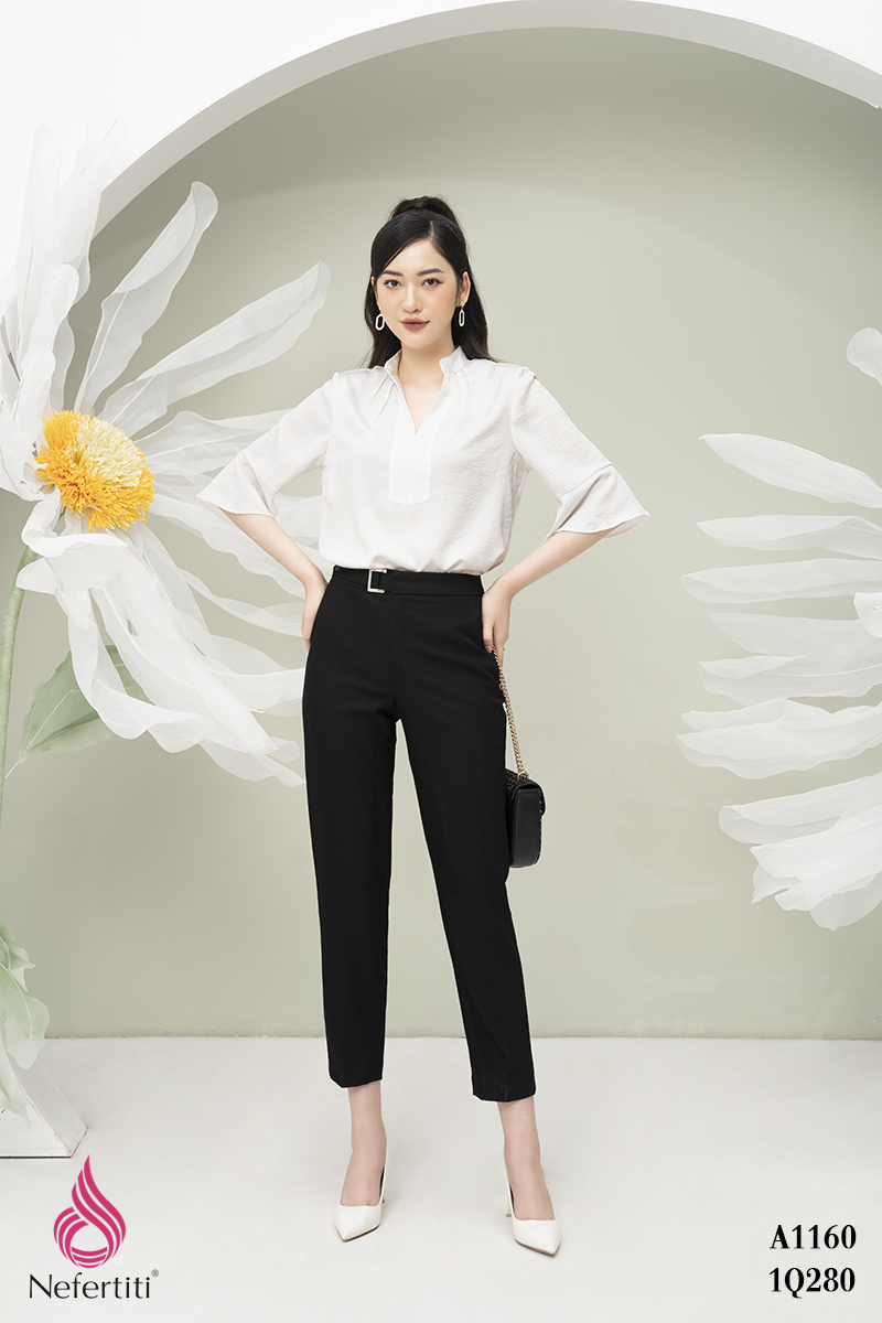 1A1160 - ÁO SƠ MI LỤA CÁCH ĐIỆU