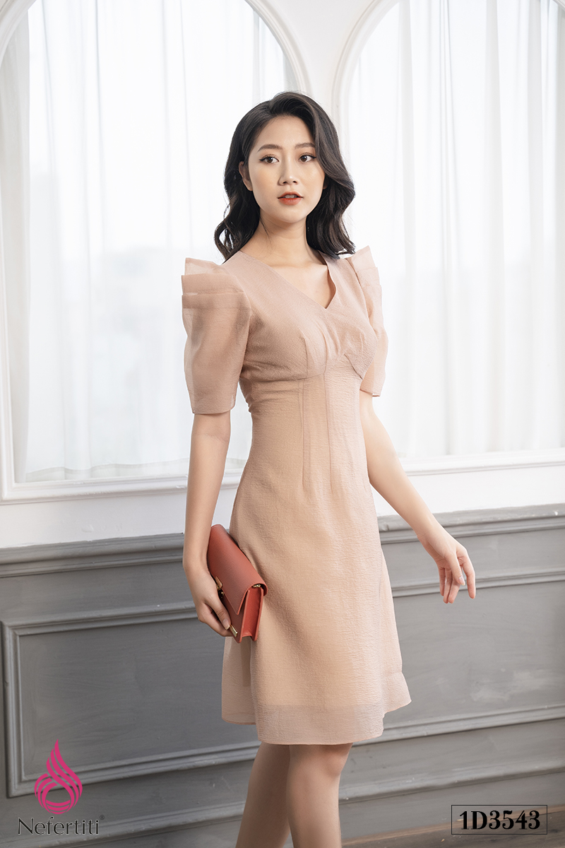 1D3543 - ĐẦM DÁNG A TAY BỒNG