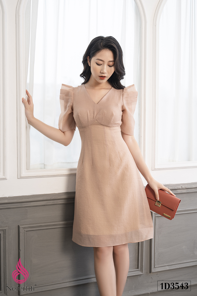 1D3543 - ĐẦM DÁNG A TAY BỒNG