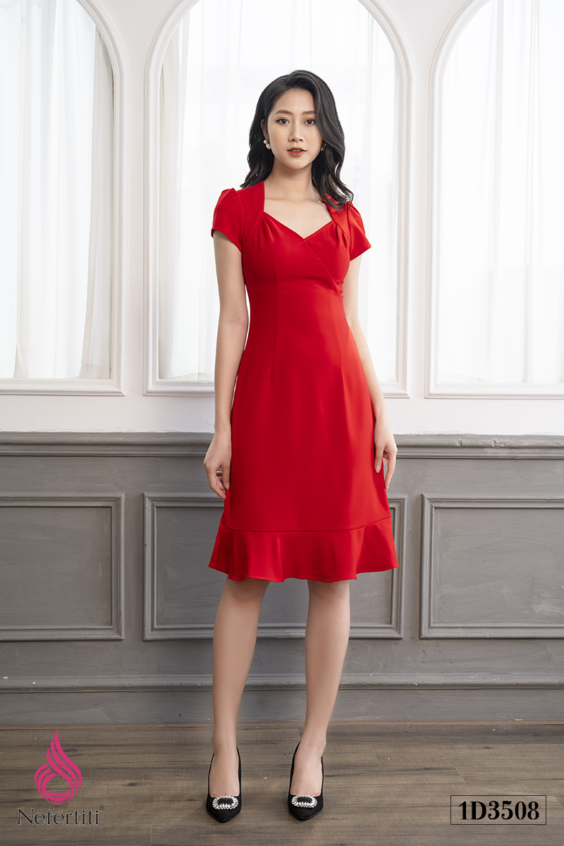 1D3508 - ĐẦM DÁNG A CỔ CÁCH ĐIỆU