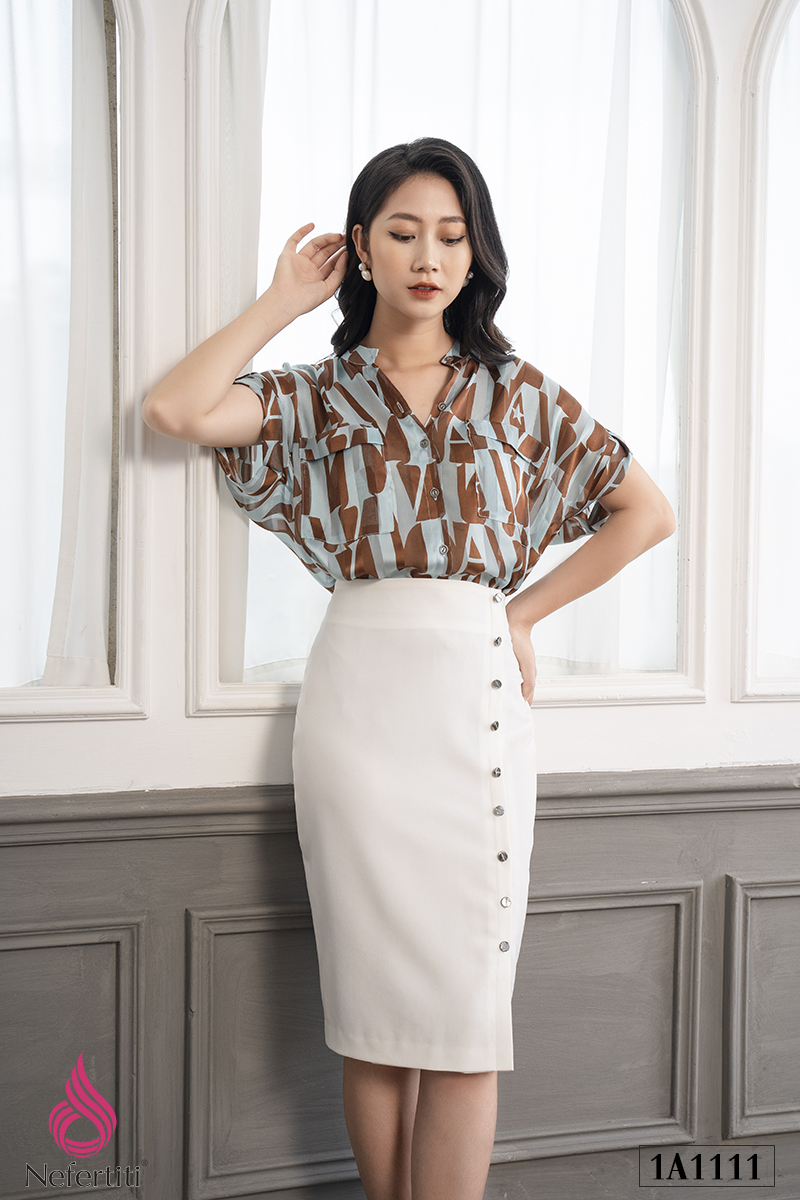 1A1111 - SƠ MI LỤA CỔ TÀU