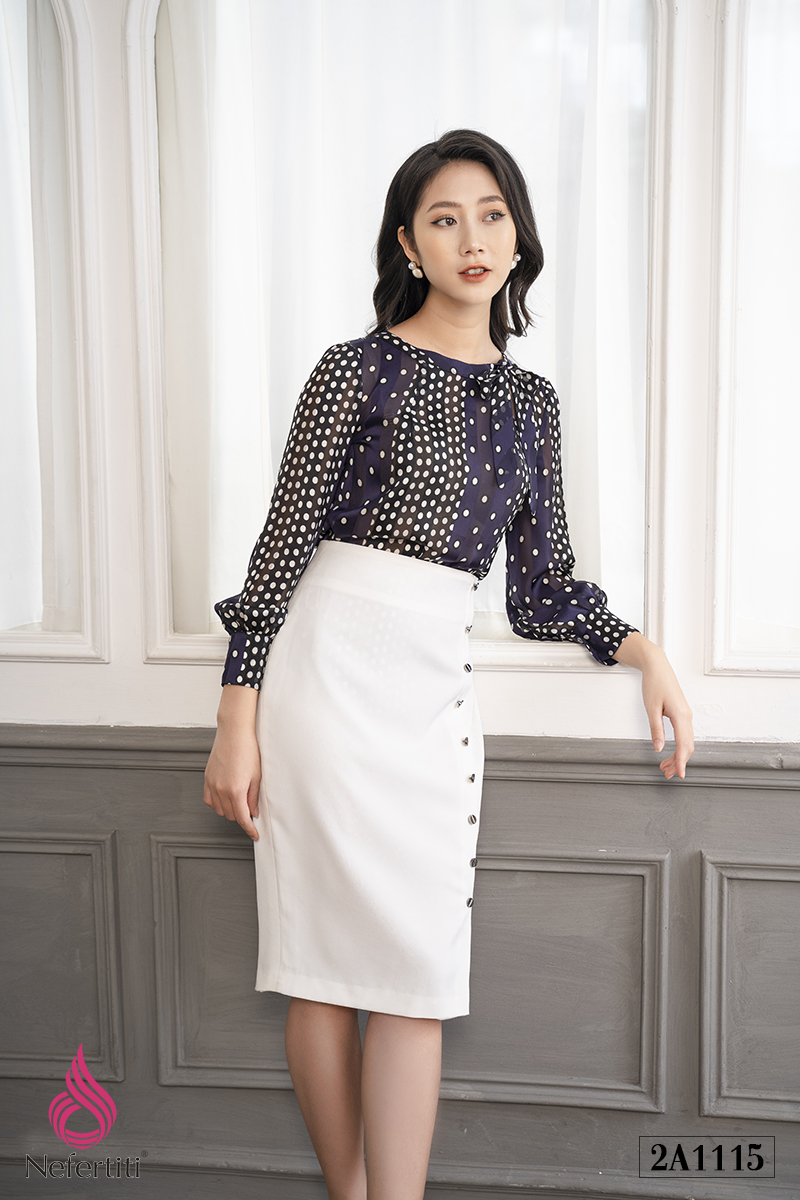 2A1115 -  ÁO SƠ MI CHẤM BI CAO CẤP