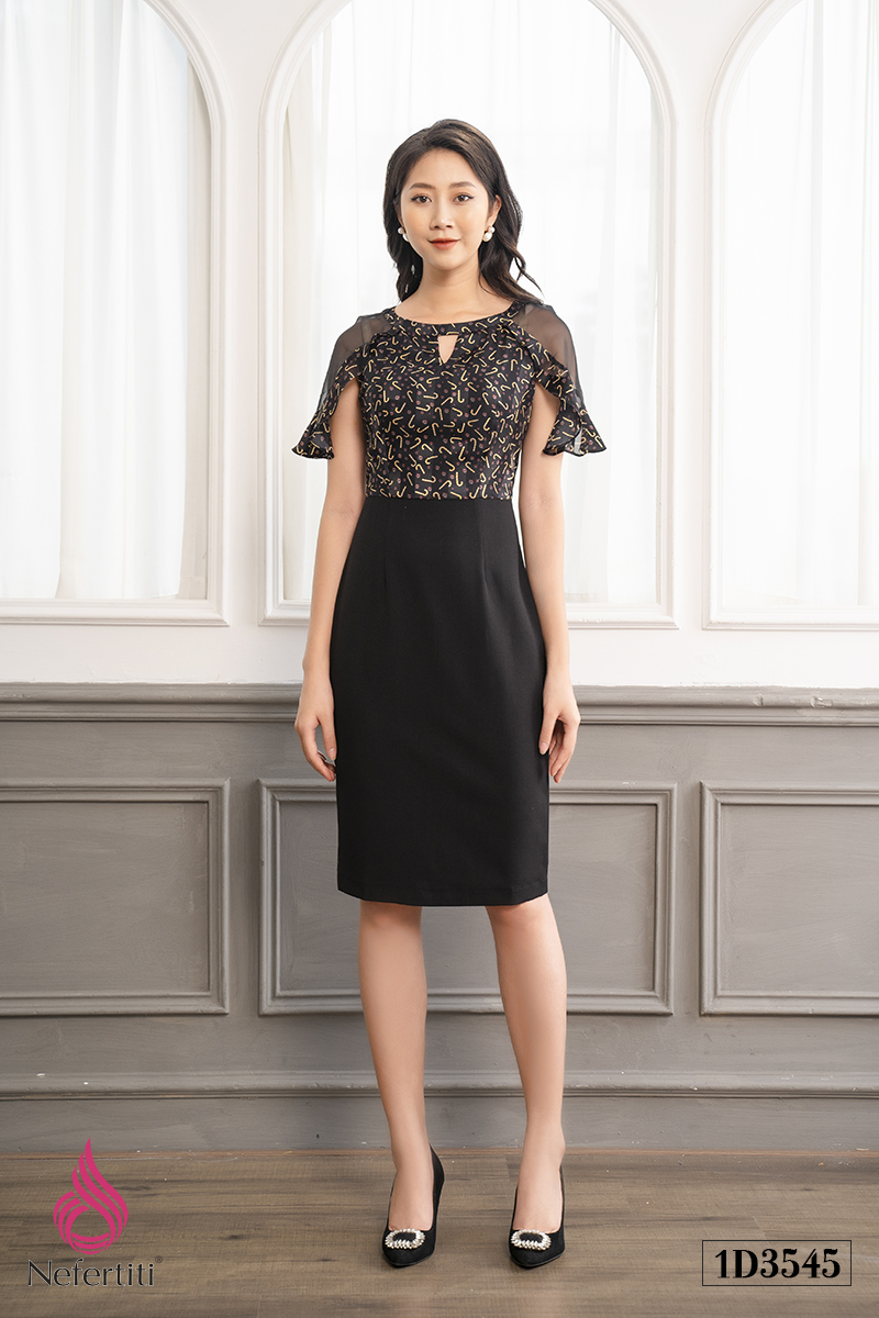 1D3545 - ĐẦM ÔM VAI RỦ CÁCH ĐIỆU