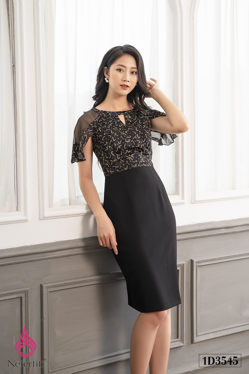 1D3545 - ĐẦM ÔM VAI RỦ CÁCH ĐIỆU