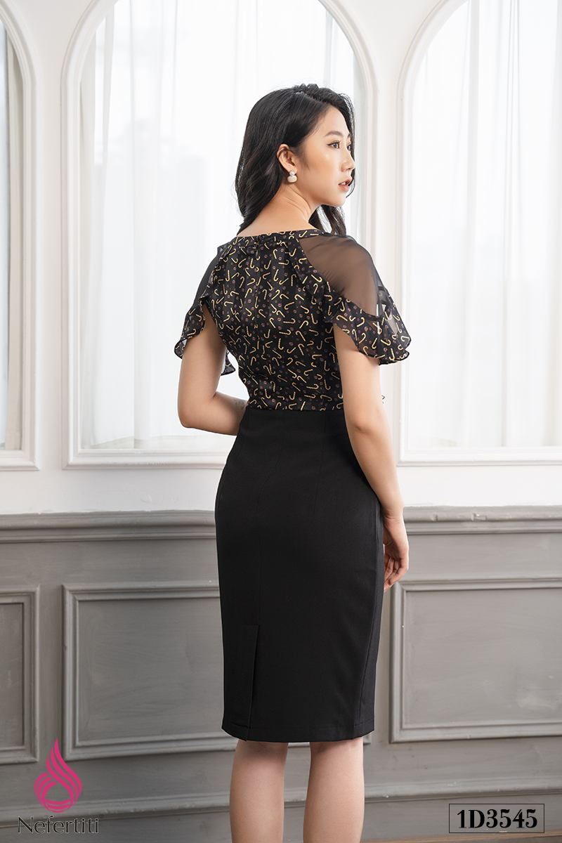 1D3545 - ĐẦM ÔM VAI RỦ CÁCH ĐIỆU