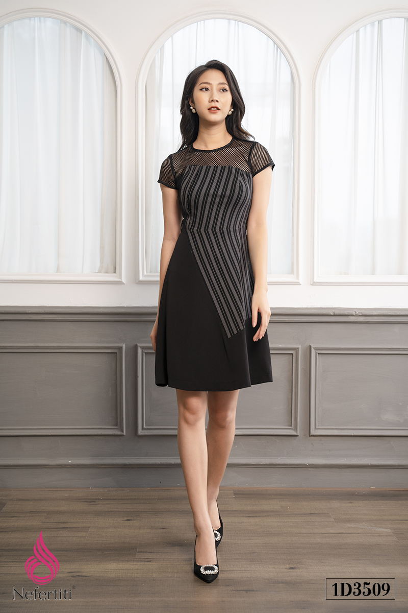 1D3509 - ĐẦM ĐEN PHỐI LƯỚI