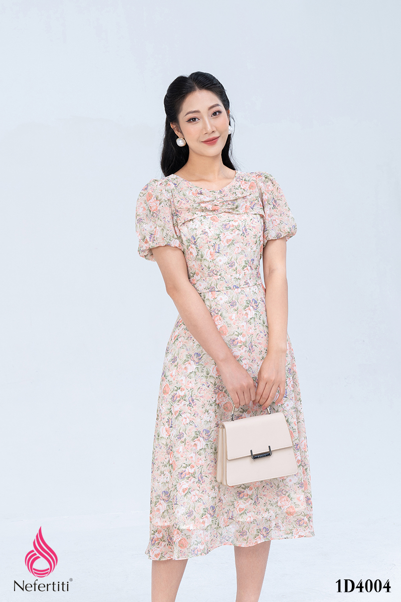 1D4004 - ĐẦM ROSSY HỌA TIẾT